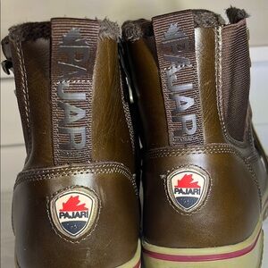 Pajar Canada Brown Leather Men's Boots 8-8.5 waterproof - cold temperature rated